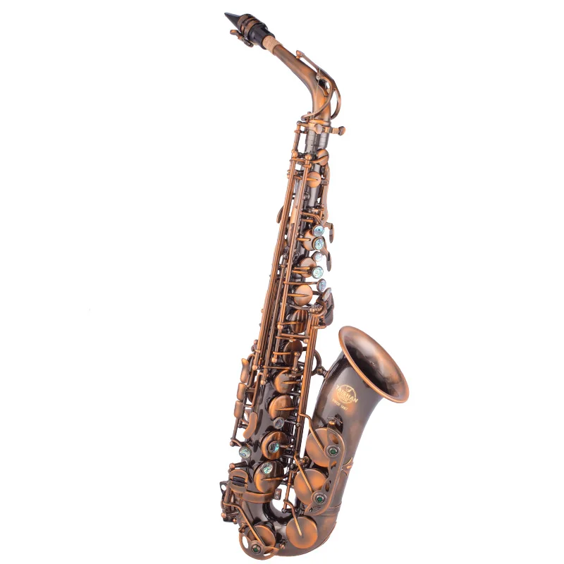Good Sale Taishan Brand Alto Saxophone Antique Copper Premium Instrument With Eb Tone Brass Head Material