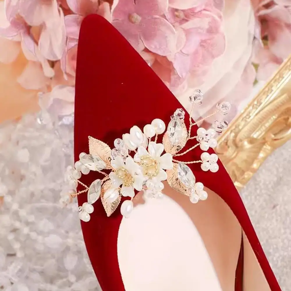 

Shoes Buckles Crystal Flower Shoe Charms Ornaments Flower Rhinestone Shoe Clips Party Wedding Boots Dress Bag Decoration
