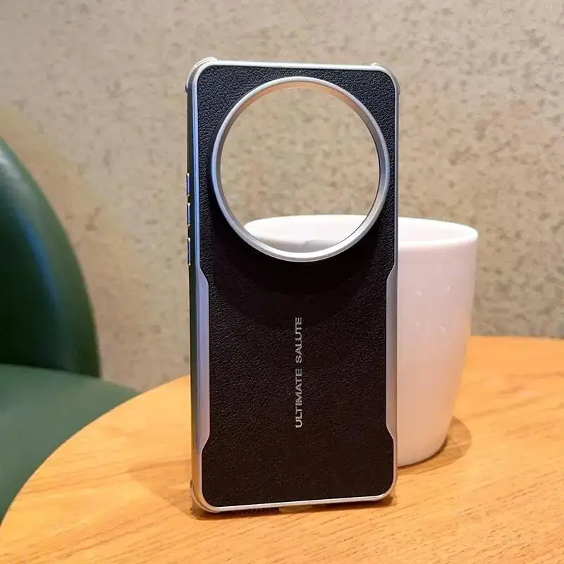 

Бизнес кожаный магнитный зарядный корпус для Xiaomi 15 Ultra 14 15 Pro Роскошная простая высококачественная покрытие Бампер Удароустойчивая жесткая крышка