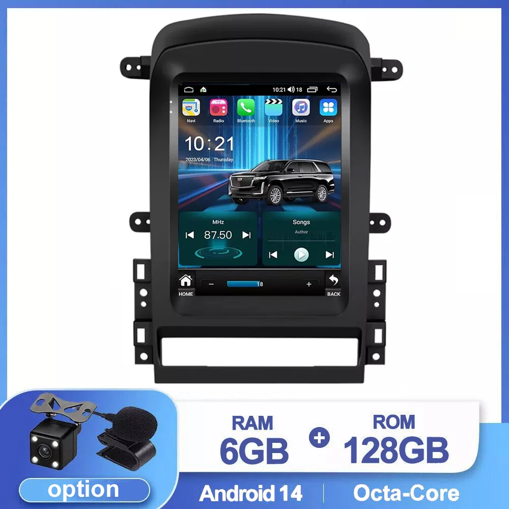

For Chevrolet Captiva 2006-2012 Android 14 Car Radio 4G+WIFI GPS Wireless Bluetooth Carplay Multimedia Touch Screen Stereo