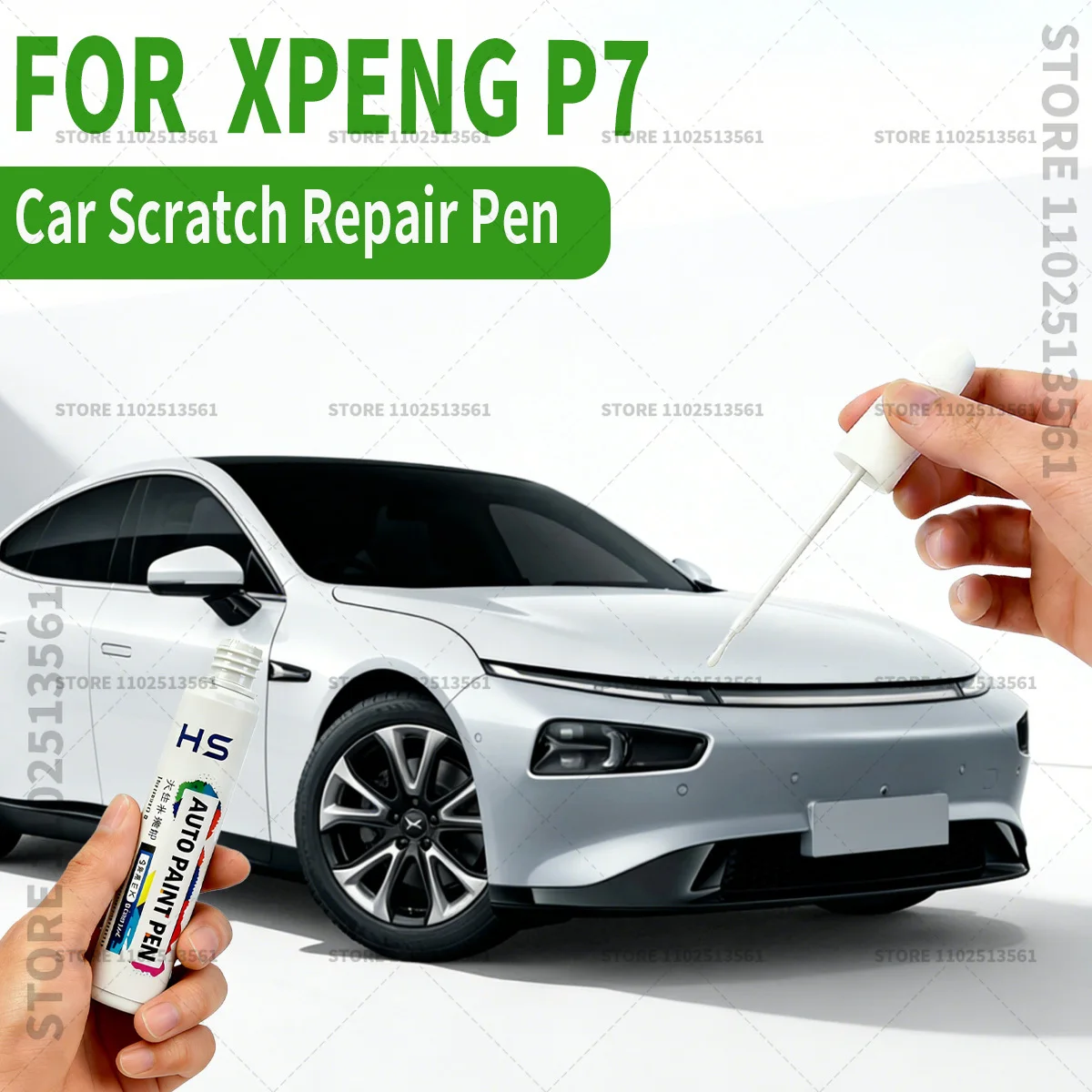 

Ручка для удаления царапин и ремонта краски XPeng P7 (2020-2025), цвета: черный 111, зеленый 109, серый Кассиопея 107, красный Звезды 120, белый 106