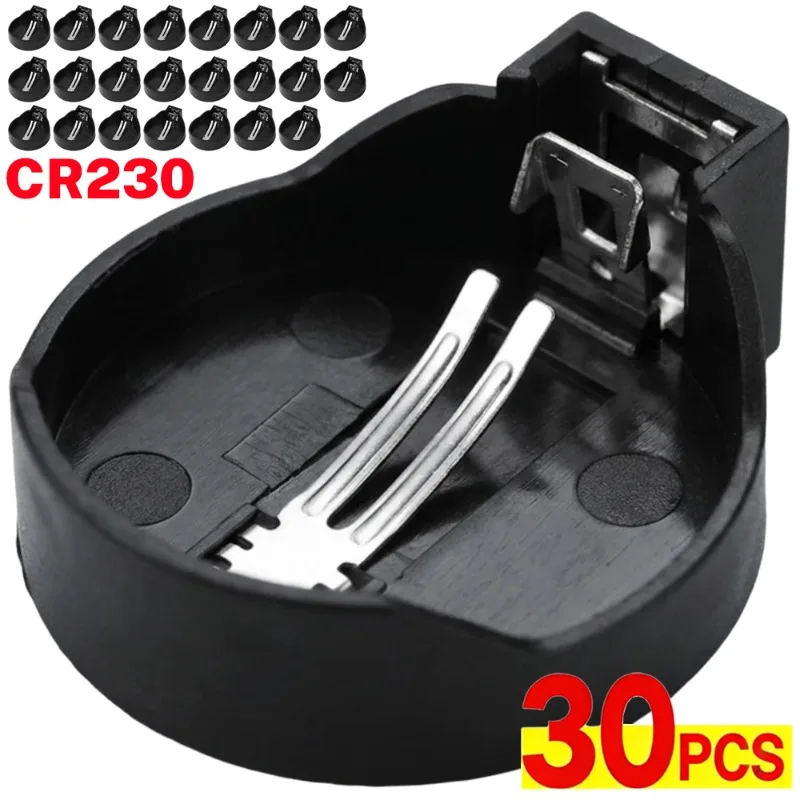 10-30Pcs CR2450 Battery Case Holder BS-2450-1 3V 2 Pins Direct Plug Button Cell Box 2450 Battery Storage Case Compartment