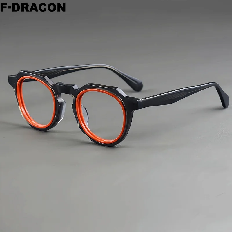 

Vintage Acetate Eyeglass Frame Circular Splicing Men's And Women's Eyeglass Frame High-quality Optical Prescription Frame 90008