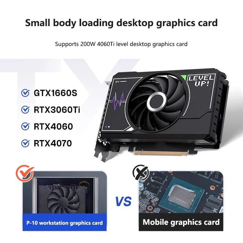 i9 11900 high performance itx host i7 mini computer desktop RTX4060 high-end independent display mobile graphics workstation AI