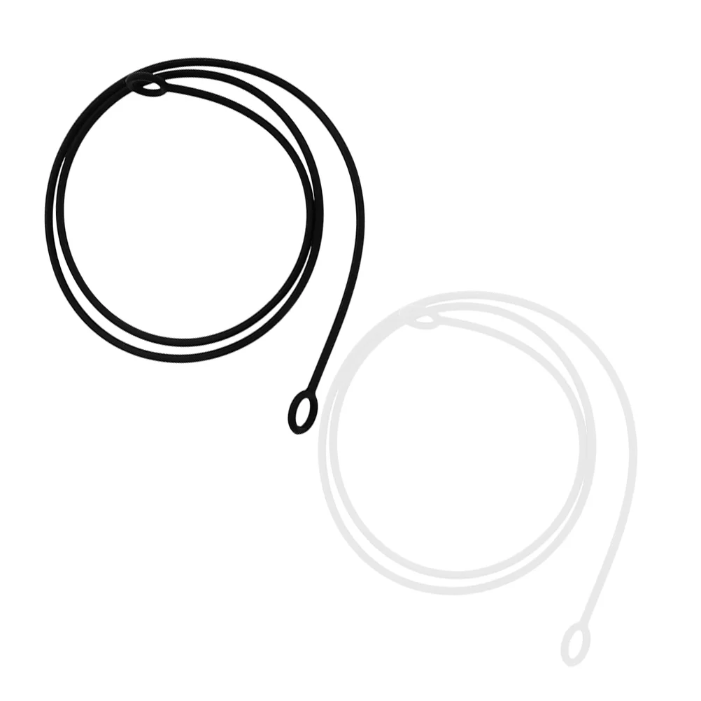 2 Pcs Earplugs Connector Cord Neckcord Headphone Lanyard Earphone Experience