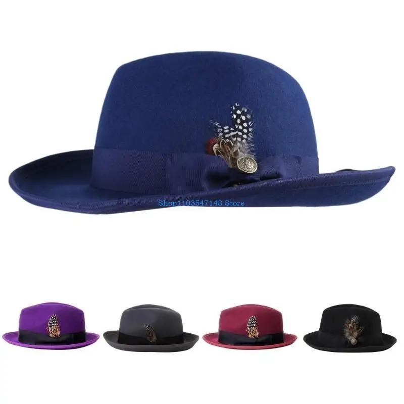 P88B للجنسين ورأى الصوف بنما قبعة حفلة تنكرية قبعة فيدورا قبعة دور اللعب