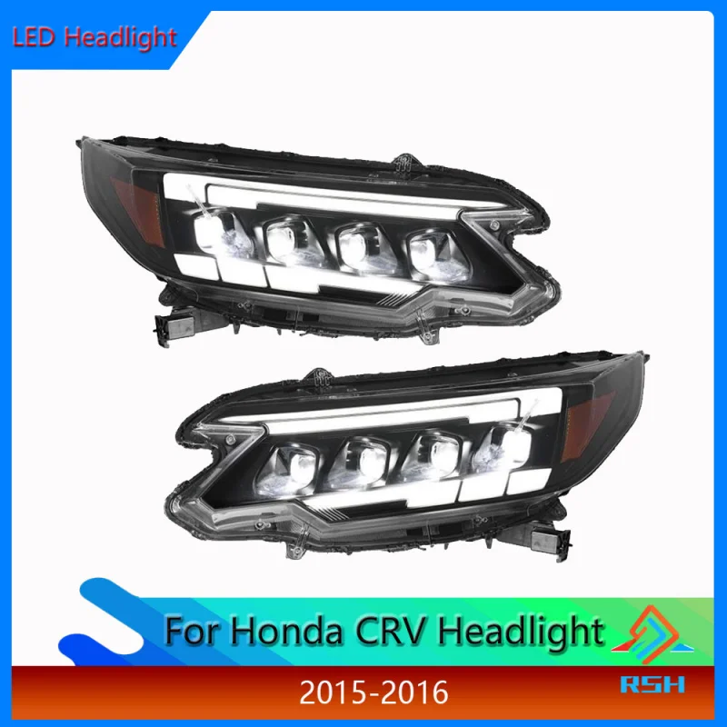 

Для Honda: Обновленные фары в сборе (модели 2015-2016) со светодиодными ДХО и последовательными поворотниками