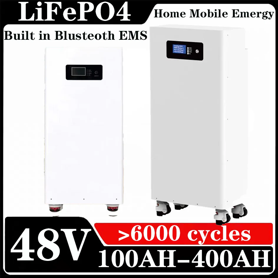 

LiFePO4 48V 100Ah Home Mobile Energy 50Ah 120Ah 150Ah 200Ah 300Ah 400Ah Battery with CAN RS485 for Solar System PV Inverter RV