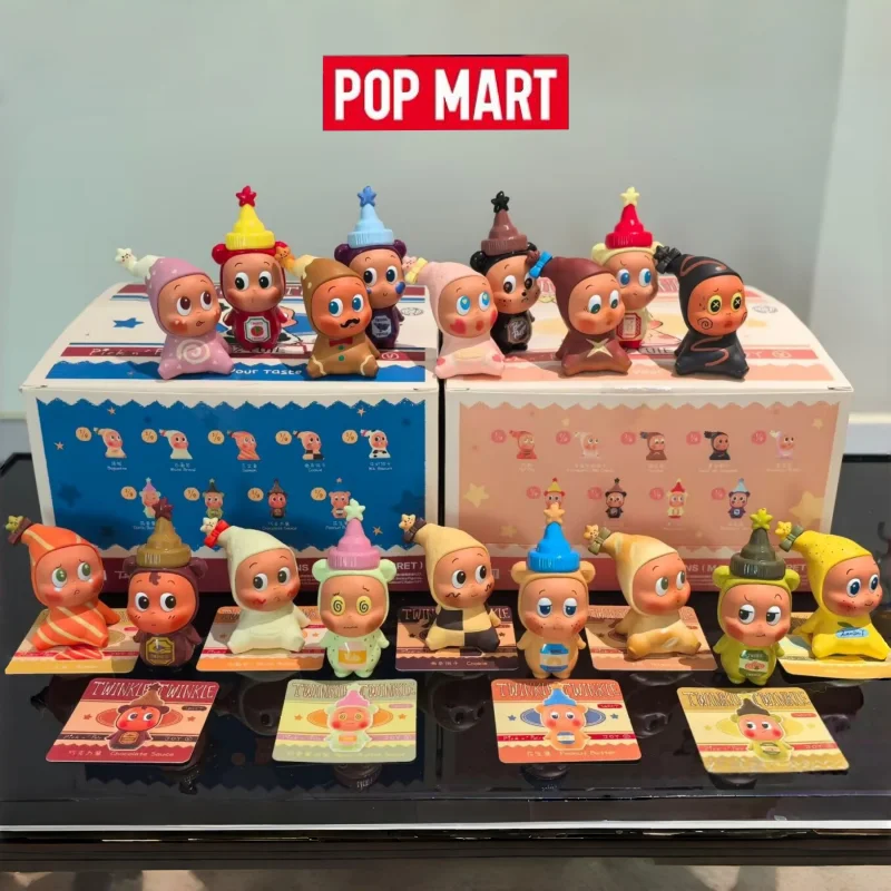 

POPMART натуральная мерцающая мерцающая создать ваш вкус слепая коробка 9 шт. набор десертная тема милая фигурка коллекционные игрушки модный подарок
