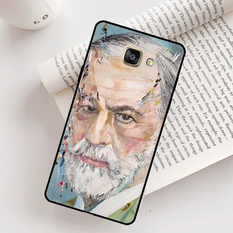 Sigmund Freud founder of psychoanalysis Cover For Samsung Galaxy J4 J6 Plus A6 A8 A9 J8 2018 A3 A5 J3 J5 J7 2016 2017 Phone Case