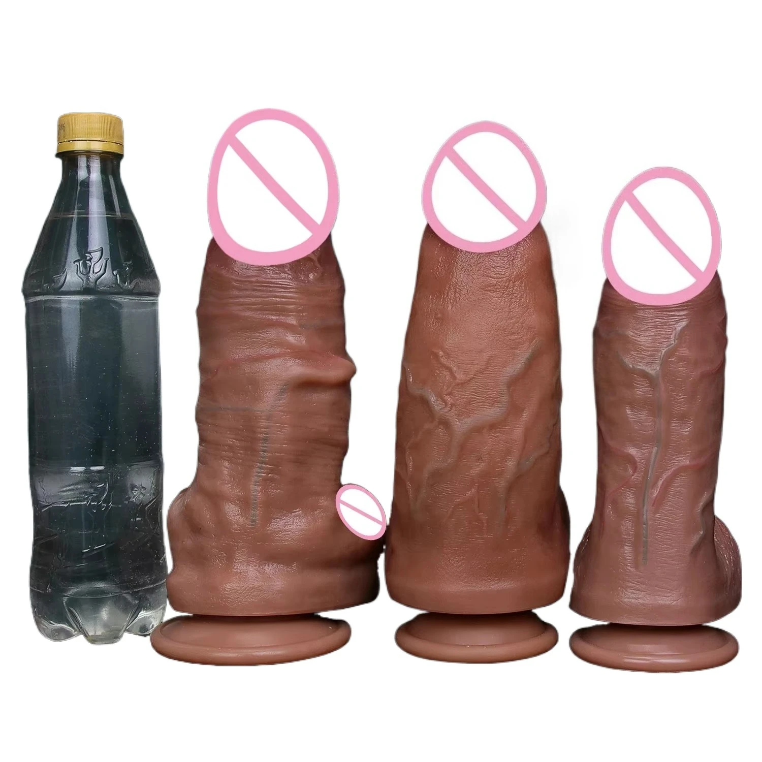 Advanced Silicone Big Soft Dildo Realistic Thick Double Penis Masturbation Cock for Men And Women with Suction Cup Anal Sex Toy