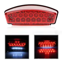 Brake Tail Lights 21 LED Universal License Plate Rear Stop Indicator 12V Motorcycle LED Signal Warning Light For ATV Cruisers