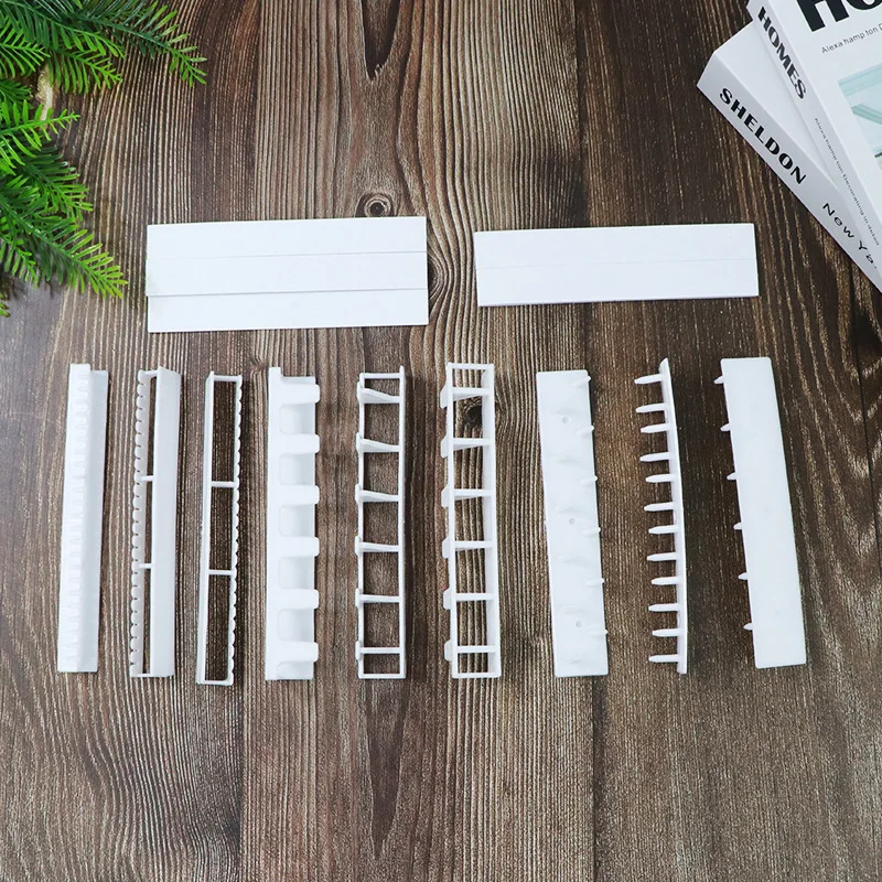 White Adhesive Wall Hanging Jewelry Rack With Hook Jewelry Display Stand Rings Earrings Necklace Keys Holder 9 Pcs/lot