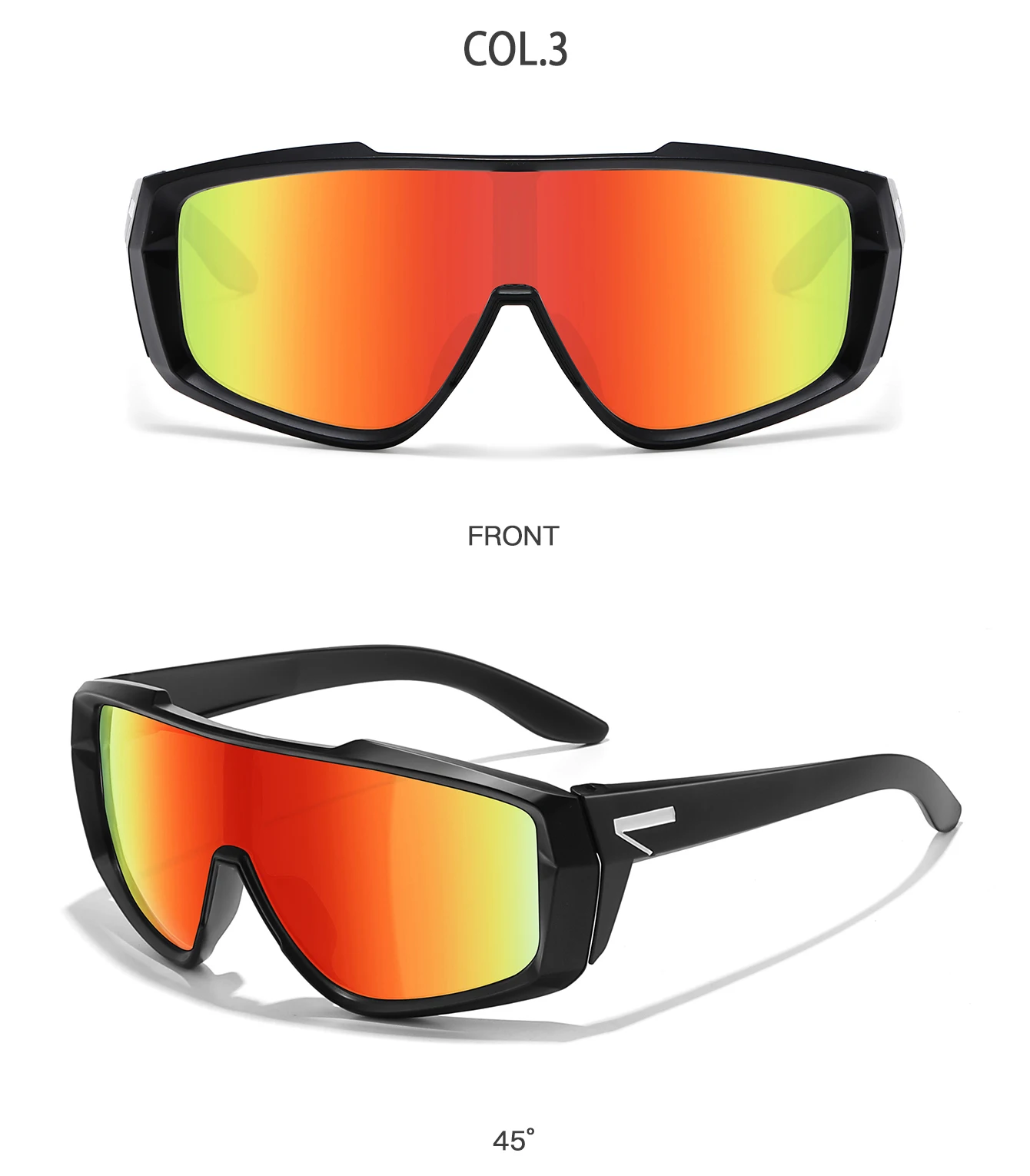 Bunte Jugend-Sonnenbrille, UV400, winddicht, MTB, Fahrrad, modisch, Outdoor-Sport, Radfahren, Schutzbrille für Männer und Frauen – Detail 5