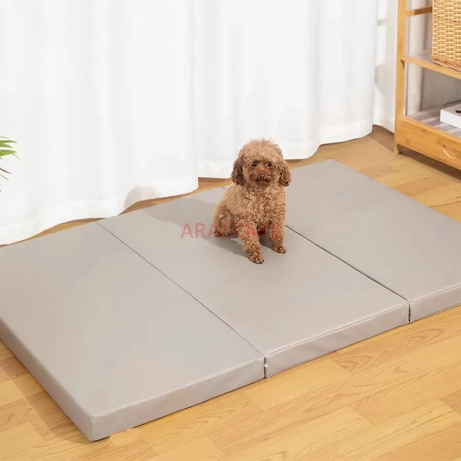 

Pet waterproof pad, dog and cat leather folding mattress, high elasticity sponge sleeping pad, removable and washable