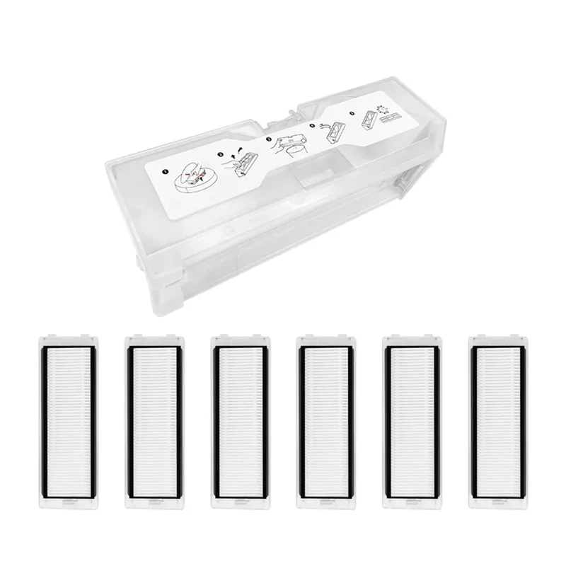 

AU-For Roborock Q Revo Dust Box HEPA Filter Robot Vacuum Replacement Spare Parts Parts