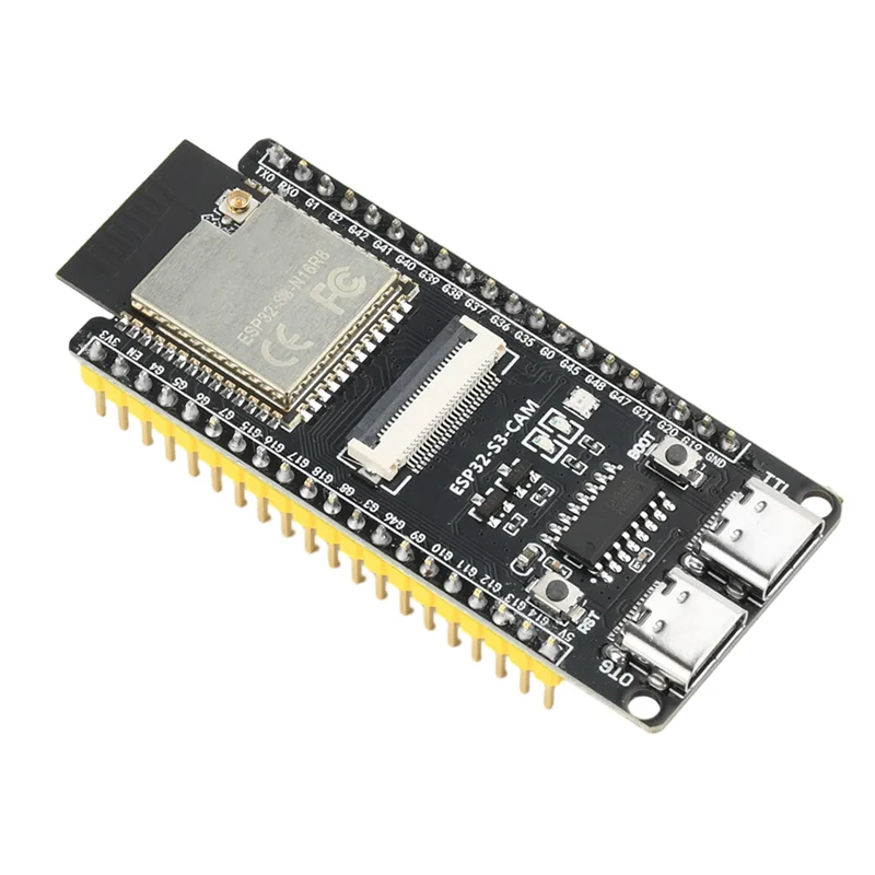 

A73E-ESP32-S3-CAM Макетная плата ESP32-S3-N16R8 Модуль Wi-Fi Bluetooth Core CH340 Встроенный модуль камеры