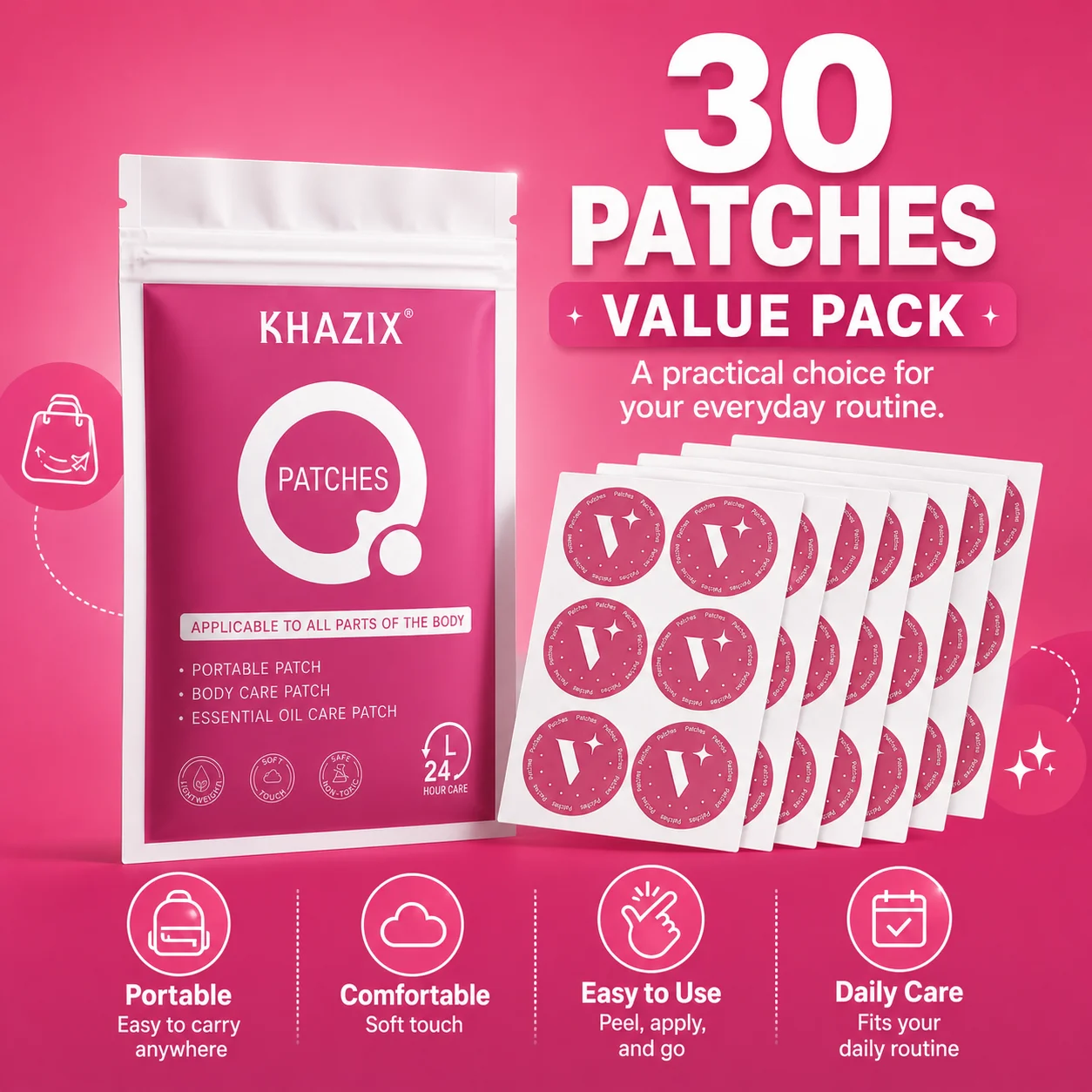 KHAZIX 30 Pezzi Patch Profumat - Fragrance Zone Perfume recensione e prezzo
