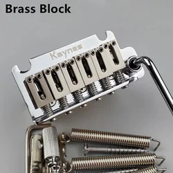 KAYNES 2 post point Electric Guitar Tremolo System Bridge With Brass Block for ST and suhr guitar Chrome Silver Black Gold KY06