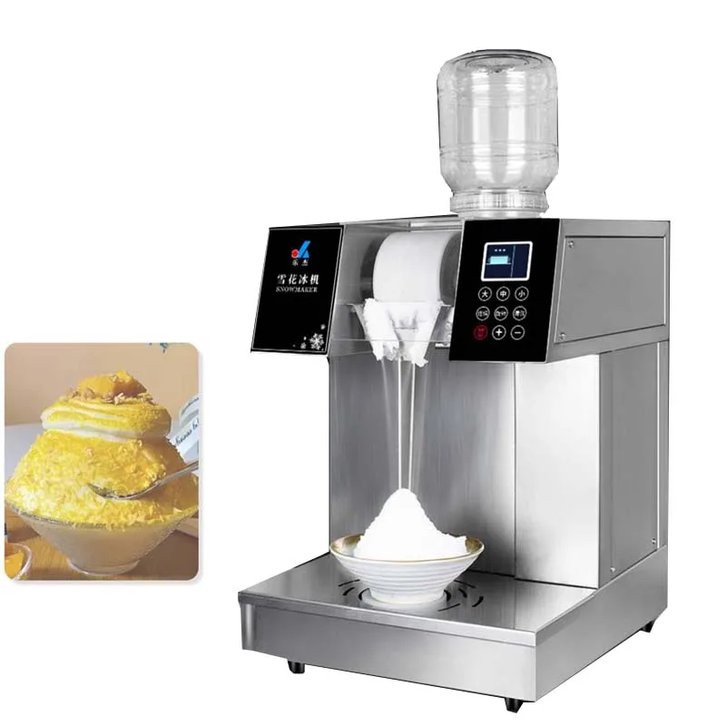 

110V 220V 1200W Imported Compressor Snowflake Ice Machine Korea Bingsu Machine 180kg/24Hr Tabletop Snow Ice Maker Machine