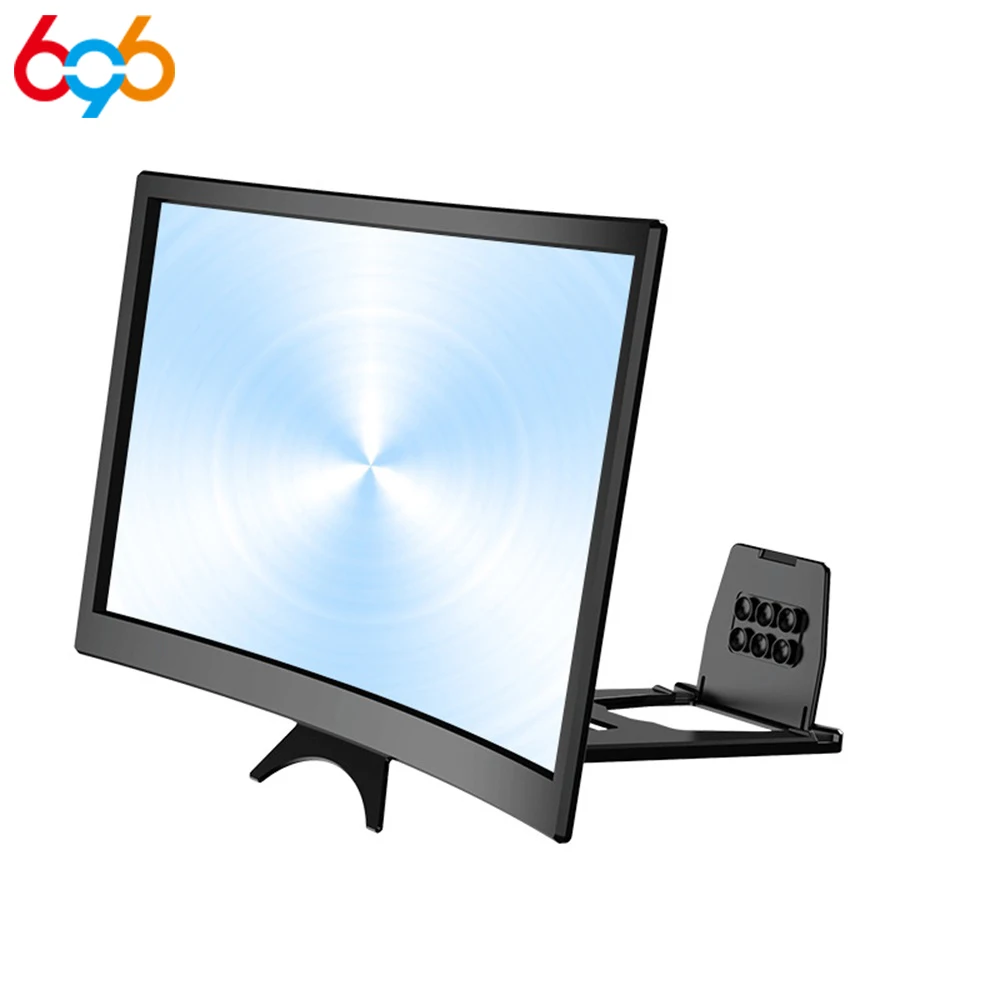 

Держатель для телефона для дома/офиса, 12-дюймовое увеличительное стекло, 3D-фильм высокой четкости, увеличительный и изогнутый дизайн, усилитель