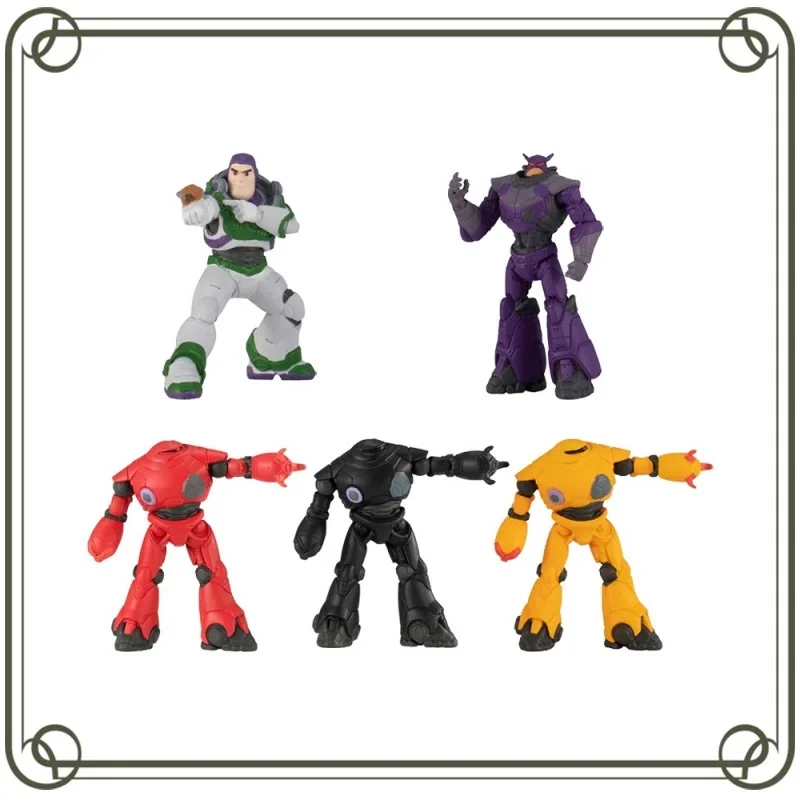 Bandai Gashapon Anime Toy Story Buzz Lightyear Queueing Series Action Figures Model Kids Toy