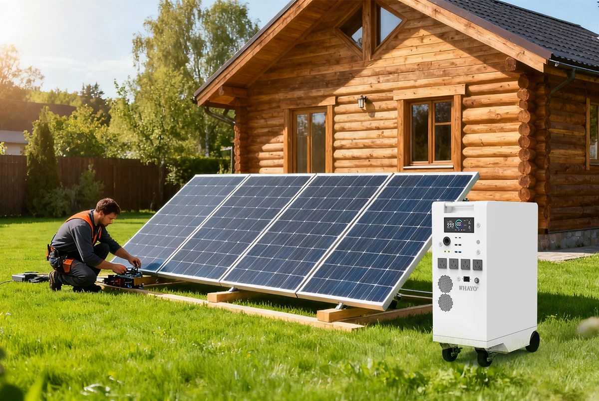 

Whayo 5120Wh Portable Power Station All-in-one Battery Ess Home Solar Station 5KW AC Output Power