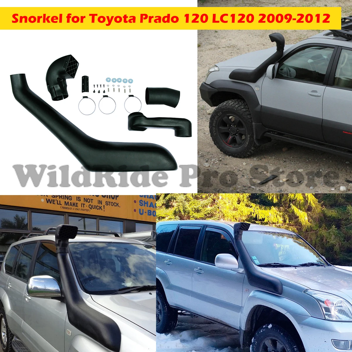 

Snorkel for Toyota Prado 120 LC120 2009-2012 | Off-Road Waterproof Intake | 4x4 SUV Modification | Factory Direct