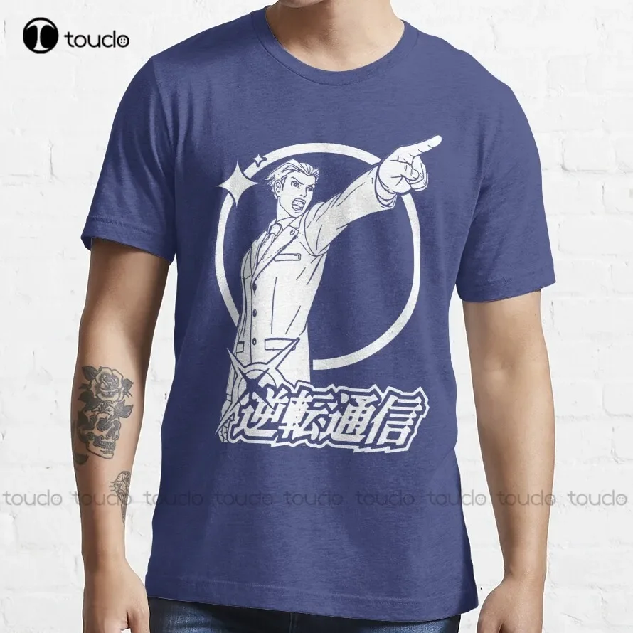 Ace Attorney T-Shirt Black Tee Shirts For Men Custom Aldult Teen Unisex Digital Printing Tee Shirt Xs-5Xl Cotton Christmas Gift