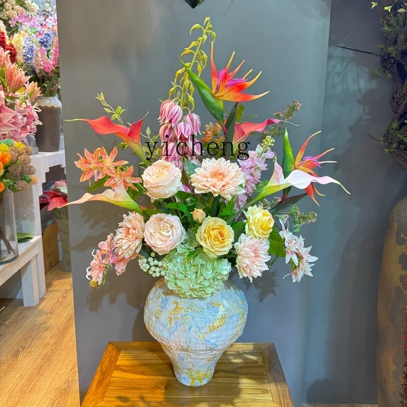 YFY  Original High-End Home New House  Hand Feel Floral Arrangement Set  Flowers