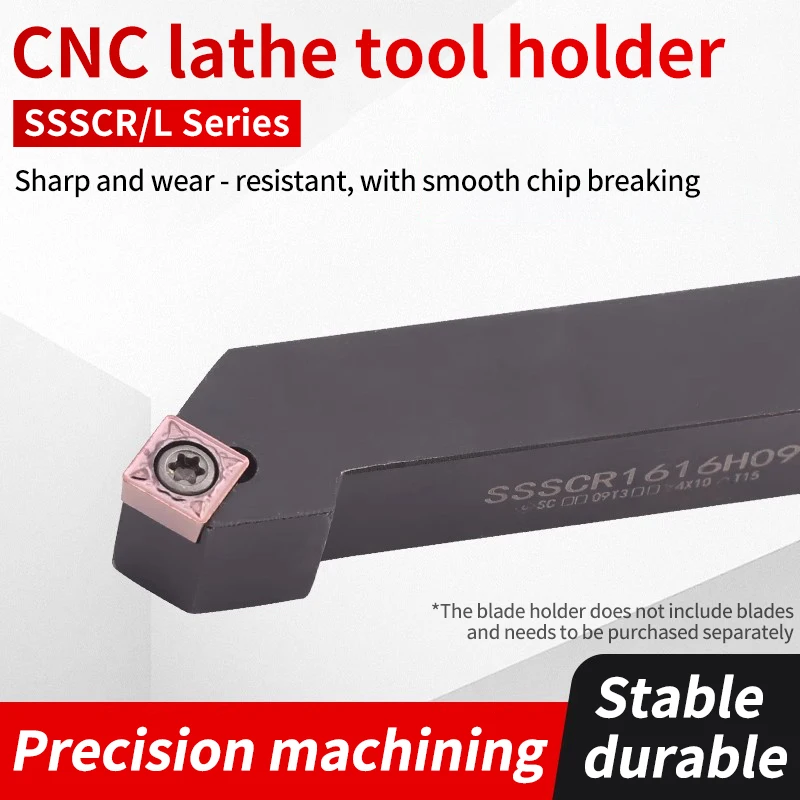 

Держатель инструмента с ЧПУ EiMoGe Цилиндрический токарный инструмент 45 градусов SSSCR/L1616/2020H09/M12 Держатель токарного инструмента с фаской винтового типа