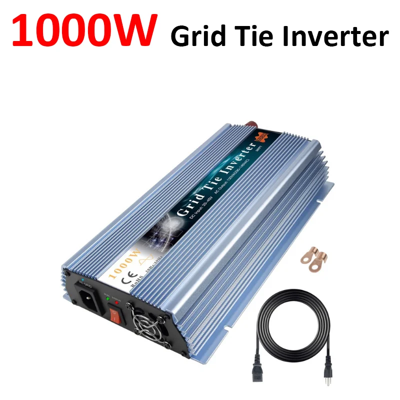 solar grade tie inversor mppt 120v 220v microinversor 12v 36v dc para ac conversor de onda senoidal pura energia solar eletrodomesticos 1000w 01