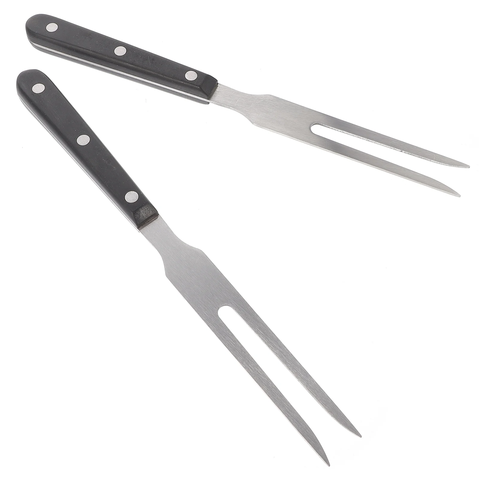 

2 Pcs Stainless Steel Barbecue Spit Multipurpose Forks Skewers Grilling BBQ Supplies Meat