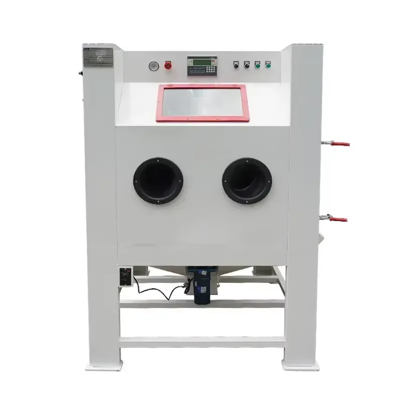 Automatic Turntable Sandblasting Cabinet for Metal Rust