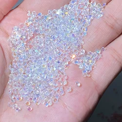 Fausse perle de diamant 3D colorée, agitateur de travail en résine AB, remplissage assressenti, gouttelette d'eau, micro perle, fournitures d'art en résine, 3mm