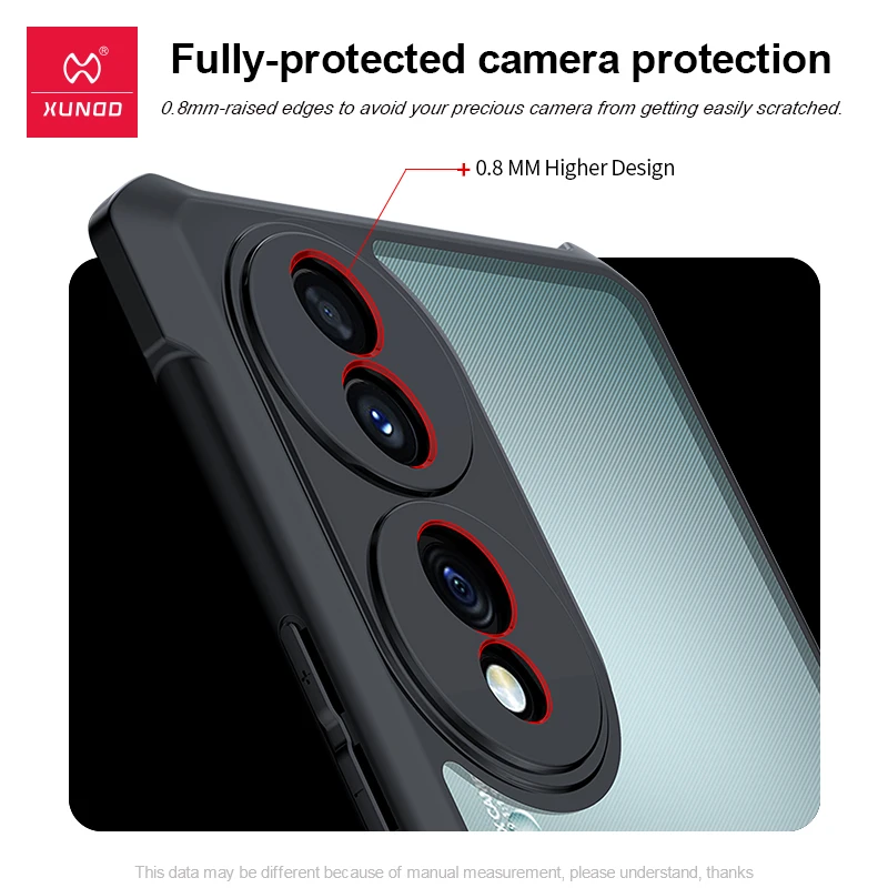 Xundd Fall Für Ehre 70 Ehre 70 Pro Airbag Anti-tropfen Shell Transparent Muster Zurück PC + TPU Abdeckung für Ehre 70 Schutzhülle