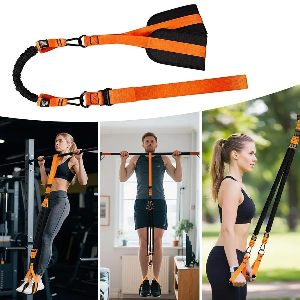 Klimmzug-Hilfe-Bänder-Set, Widerstandsband für Klimmzüge, Unterstützung für Männer und Frauen, zum Aufhängen, Training, Klimmzüge, Workout, Körperdehnung – Detail 2