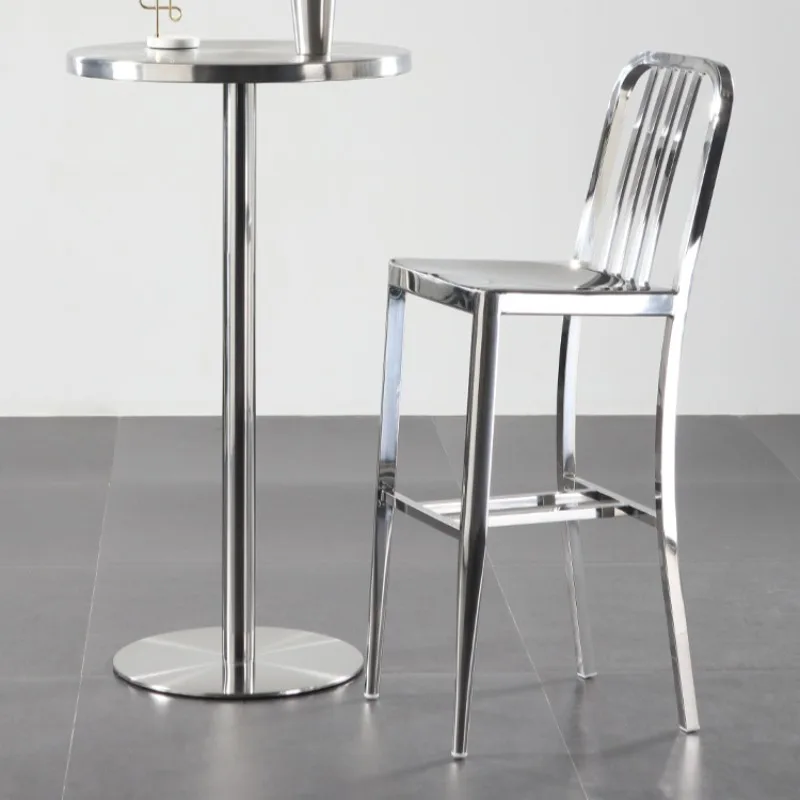 

Minimalist Modern Bar Chairs Stainless Steel Vanity Unique Island Bar Stools Ergonomic Adults Sillas De Bar Household Essentials