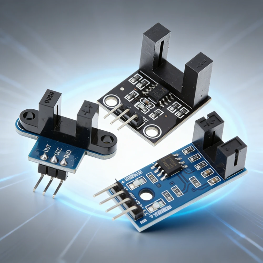 20PCS Speed Sensor Module Encoder Counter Infrared Slot Optocoupler for Smart Car Motor Photoelectric Encoder Module