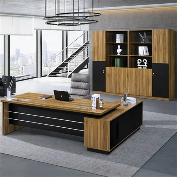 Factory Wholesale Lap Office Furniture Melamine Mdf Top Wooden Executive Office Table Desk