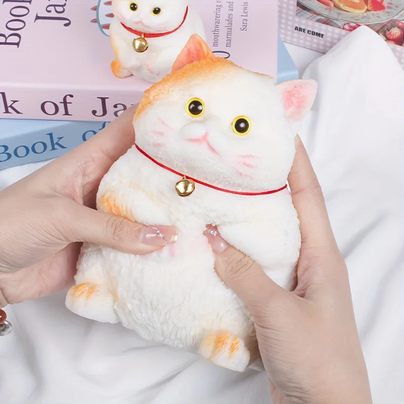 Handgemaakte Schattige Kleine Kat Taba Squishy Speelgoed Stress Ornamenten Decompressie Zachte Zintuiglijke Squeeze Fidget Speelgoed Voor Volwassenen Kinderen