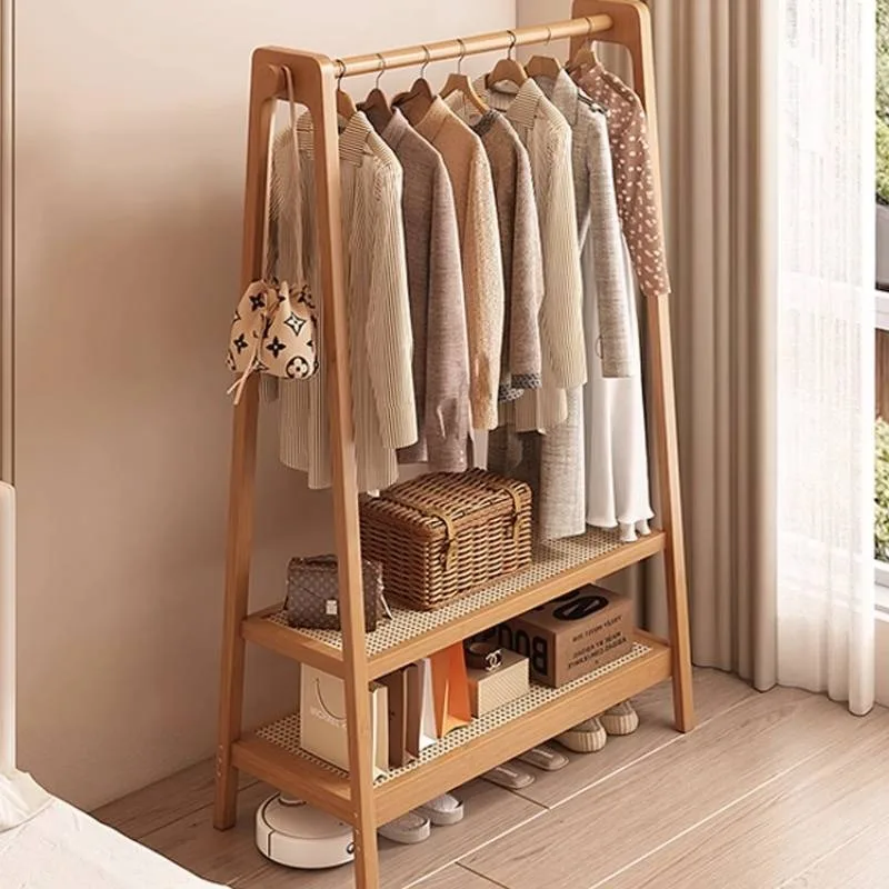 Perchero De Ropa colgante De perfil bajo, expositor De Boutique, Perchero De Ropa moderno para dormitorio, Colgadores nórdicos De madera, muebles De habitación