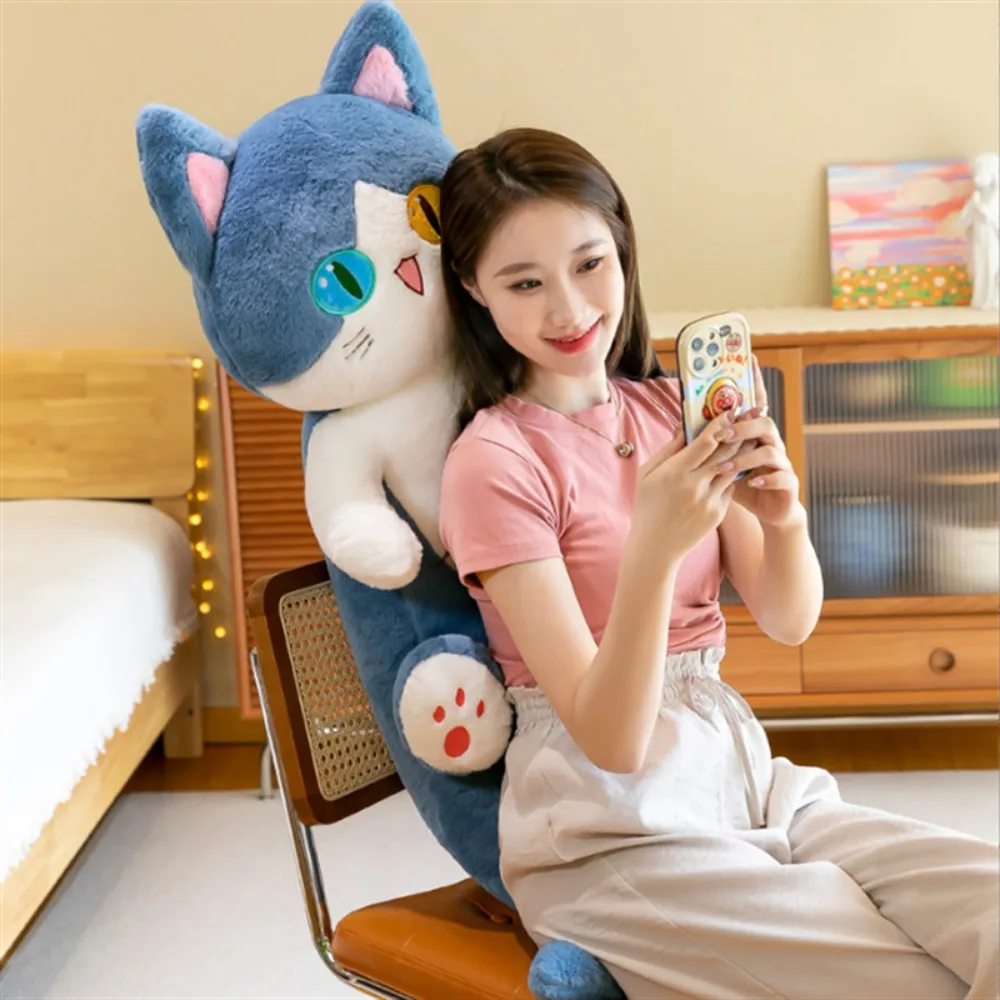 لطيف القط حورية البحر ألعاب من نسيج مخملي عيون ملونة كيتي محشوة دمية على شكل حيوان Kawaii القط وسائد فخمة لصبي فتاة القط عشاق هدية مثالية