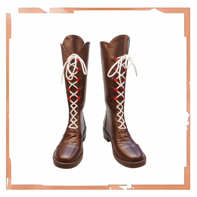 Game PJSK Kamishiro Rui Cosplay Shoes Halloween Carnival Boots Cosplay Props PU Leather Shoes Big Size Custom Made
