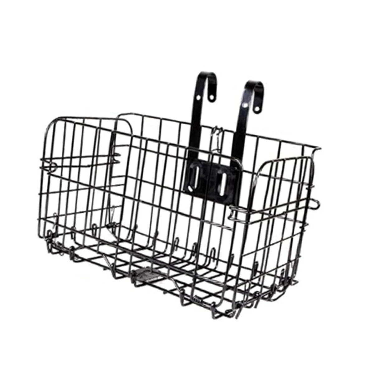 Folding Rear Bike Basket, Mountain Bike with Bold Handlebar Basket, Detachable Bike Basket with Hook, Front Basket