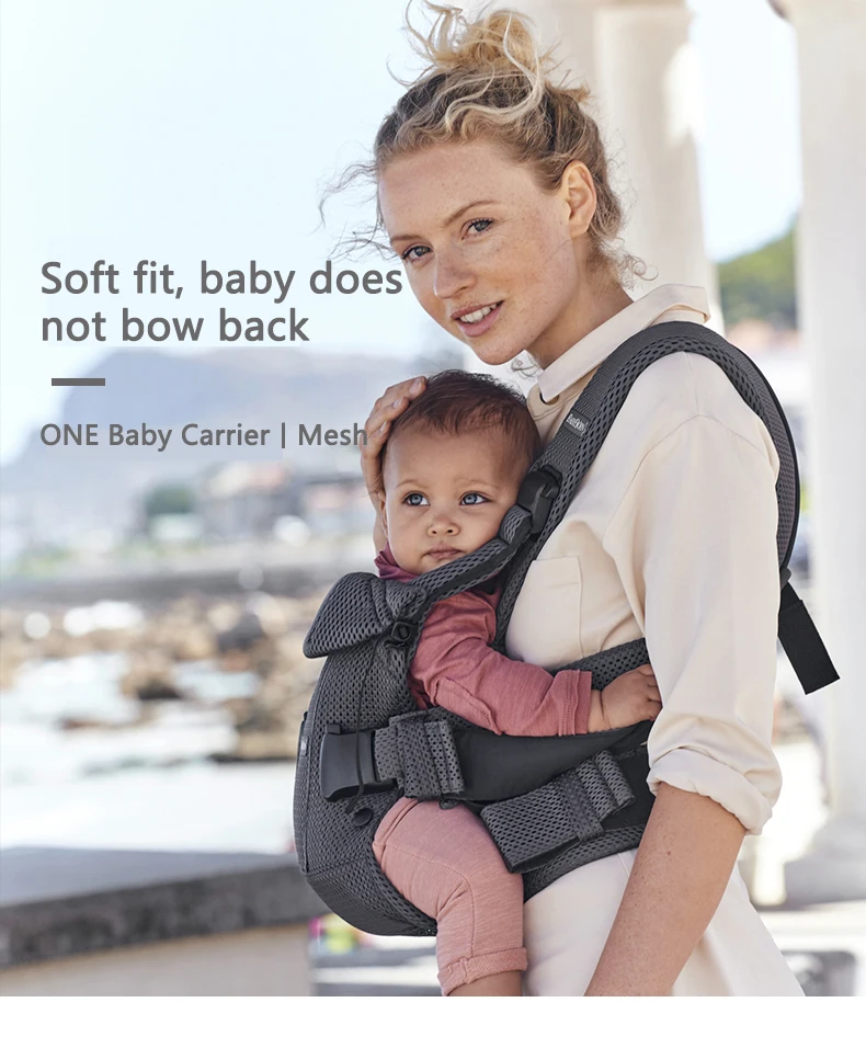 Ergonomic Kangaroo Baby Carrier, Infantil Respirável Hipseat, Frente Enfrentando, Multifunções, Novo, 0-48 Meses