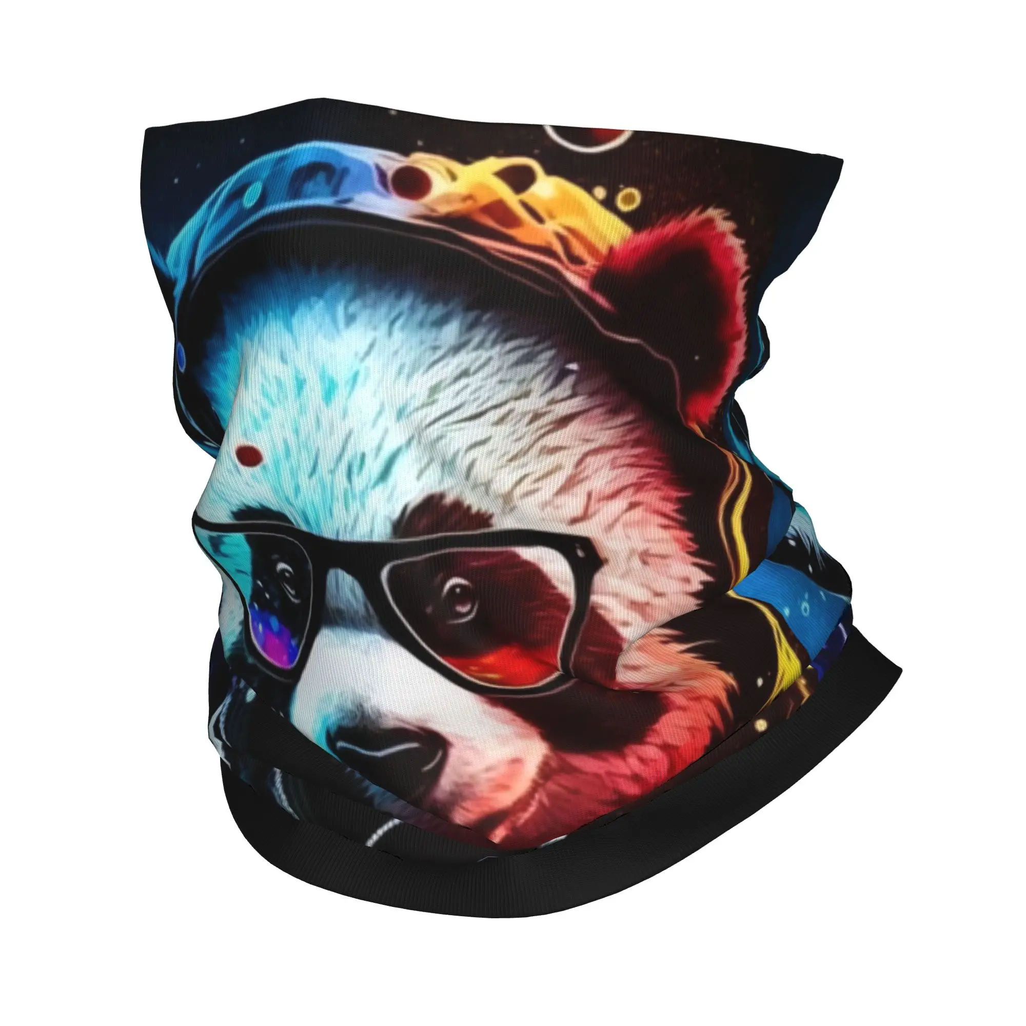 Bandana Leher Motif Beruang Grafiti Kustom, Original, untuk Ski, Berburu, Wanita, Pria, Syal, Kawaii, Balaclava, Penghangat