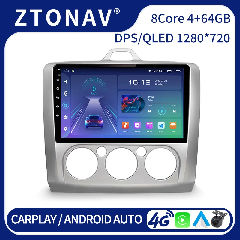 Car Stereo For Ford Focus 2 Mk 2 2004 - 2011 Android Radio Multimedia Video Player  Headunit Carplay Auto