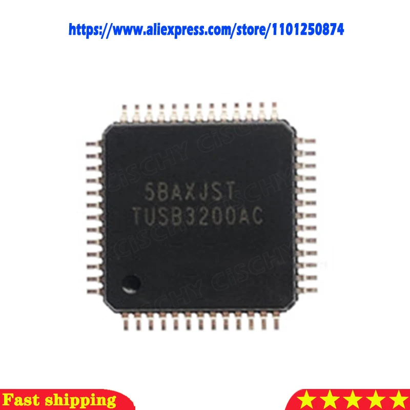 

5pcs/lot TUSB3200AC TUSB3200 TUSB3200C TQFP-52 new original In Stock