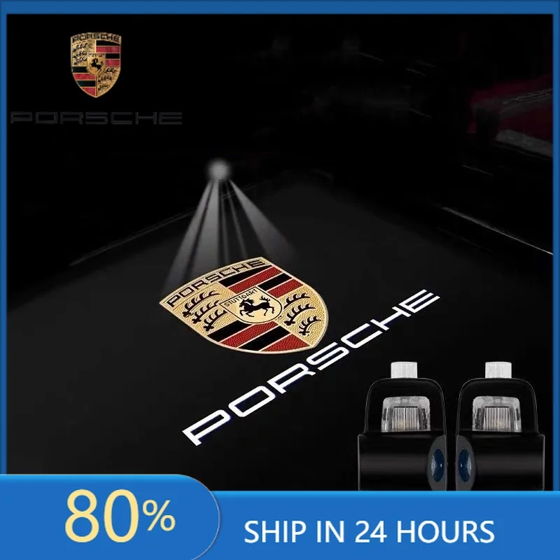 

Interior Stickers Fot Porsche 2PCS Car Accessories For Porsche Panamera 2017 2018 2019-2024 Led Car Door Welcome Courtesy Light